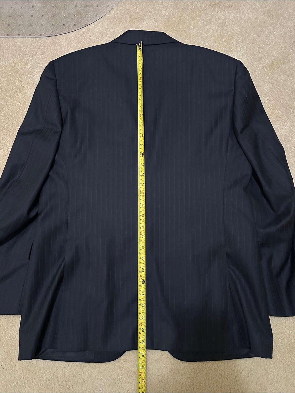 Canali Exclusive Navy Pinstripe Suit US 40R 100% Wool Super 150's - Picture 9 of 12